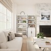 5-Shelf Bookcase with Storage Cabinet, Rustic Farmhouse Wooden Bookshelf with Doors, Freestanding 5-Tier Display Cabinet for Living Room - 4 of 4