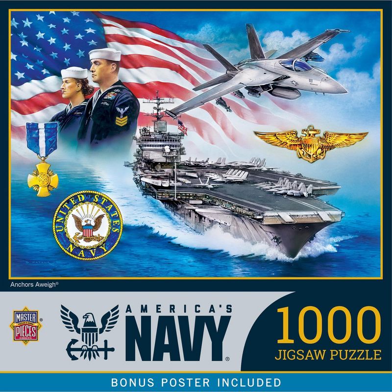 MasterPieces 1000 Piece Jigsaw Puzzle for Adults - U.S Navy - 19.25"x26.75", 1 of 8