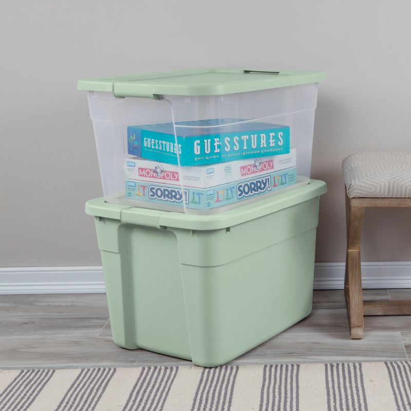 20gal Latching Storage Tote Light Green - Brightroom&#8482;, 3 of 8