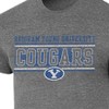 NCAA BYU Cougars Men's Gray Tri-Blend T-Shirt - 3 of 3