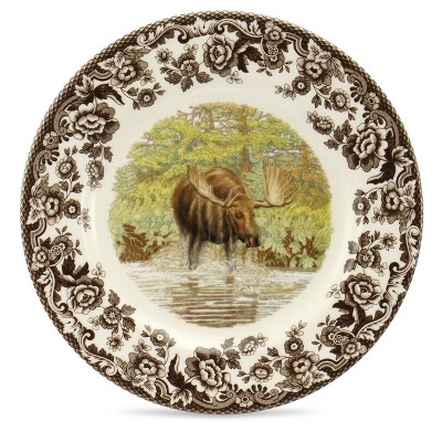 Spode Woodland 8” Dinner Plate, Perfect For Thanksgiving And Other Special Occasions, Made In England, Animal Motifs