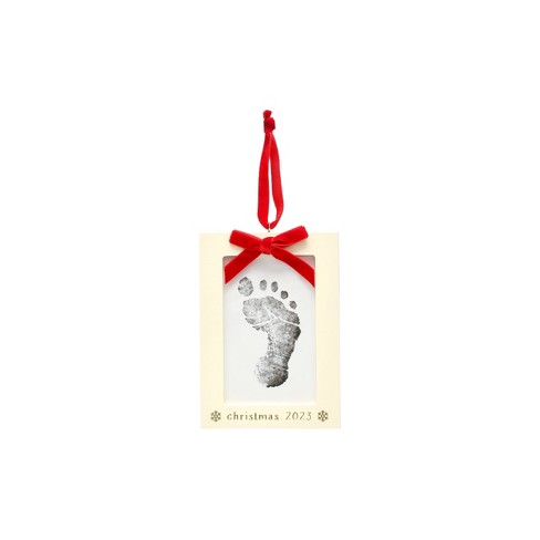 Pearhead Babyprints Christmas Ornament, Baby's First Christmas Ornament,  Classic Baby Holiday Keepsake, Newborn Handprint or Footprint Clay Kit,  Easy