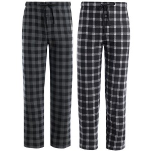 Fruit of the Loom Men’s Holiday Fleece Sleep Pants, 2-Pack with Pockets - 1 of 4