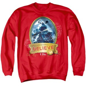 Men's Polar Express True Believer Crewneck Sweatshirt - 1 of 4