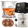 Sparkle and Bash Crystal Whiskey Glasses - Set of 2 Bourbon Glasses, Tumblers for Drinking Scotch, Cognac, Irish Whisky, Large 10oz - 2 of 4
