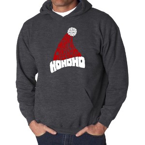 LA Pop Art All I Want for Christmas is You - Men's Word Art Hooded Sweatshirt - 1 of 4