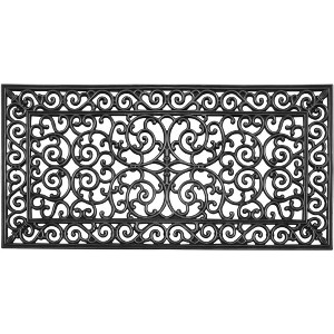 A1HC Natural Rubber Doormat, All Weather Heavy Duty Shoe Scraper Mat - 1 of 4