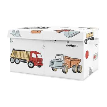 Construction Truck Kids' Fabric Storage Toy Bin - Sweet Jojo Designs