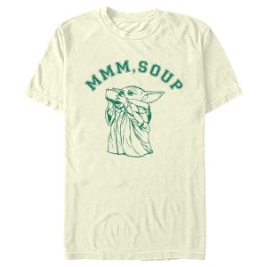 Men's Star Wars: The Mandalorian Grogu Mmm Soup T-Shirt - 1 of 4