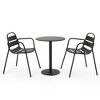 Maggift Patio Seating Sets Outdoor, Featuring Unique Design, Ideal for Chats, Perfect for Gardens, Living Spaces, Black, 24.25"*25.5"*32.75" - 4 of 4
