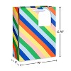 Kids' Large Gift Bag Diagonal Stripes - 4 of 4
