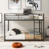 NicBex Full Size Bunk Bed Metal Rack Bed Frame with Full Length Guardrails and Ladder, Space Saving, No Spring Box Required - 2 of 4