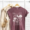 S.W.Smiley Gather, Grow, Glow - Women's Garment Dyed Graphic T-Shirt - 2 of 4