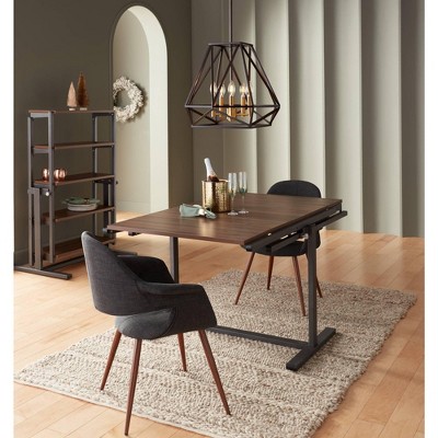 Hawking Bronze 22" Geometric Cage Pendant Chandelier