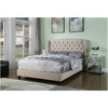 Best Master Furniture,Frances Solid Wood/Fabric Upholstry Queen Platform Bed - Beige - 3 of 3