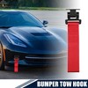 Unique Bargains Universal Front Rear Bumper Trailer Tow Hook Strap Towing Belt for Car Bumper Decorative 10.63"x2.56" - image 2 of 4