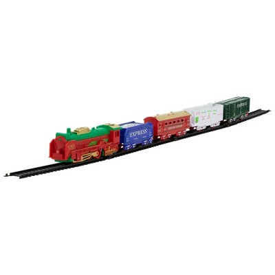 Northlight 21 PC Green and Red Battery Operated Lighted and Animated Classic Train Set