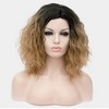 Unique Bargains Women's Fluffy Curly Wavy Wig 14" with Wig Cap - 2 of 4