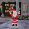 Home Accents Holiday 6-FT Motion LED Santa with Ho Ho Ho Holiday Yard Decoration - 2 of 3
