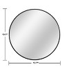 Dovelina Round Mirror Metal Framed Decorative Wall Mirror - 3 of 4
