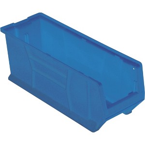 Quantum Storage Systems Hulk 24" Container, 23-7/8"L X 8-1/4"W X 9"H, Stackable, Polypropylene, Blue, Made In Usa - 1 of 4