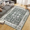 COZONY  Washable Area Rug, Non-Slip Low Pile Vintage Floral Carpet, Indoor Foldable Floor Mat for Living Room and Nursery - 4 of 4