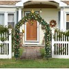 VINGLI Christmas Artificial Tree Arch, Green Holiday Archway with Stand for Porch, Wedding, Party, Garden Decorations - 3 of 4