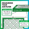 Filterbuy 10x10x2 Air Filter (5-Pack), Pleated MERV 13 Health Defense Replacement HVAC AC Furnace Filters (Actual Size: 9.50 x 9.50 x 1.75) - 2 of 4