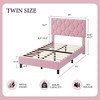 Twin Bed Frame, Twin Size Upholstered Bed Frame, Twin Size Heavy-Duty Platform Bed Frame - 2 of 4