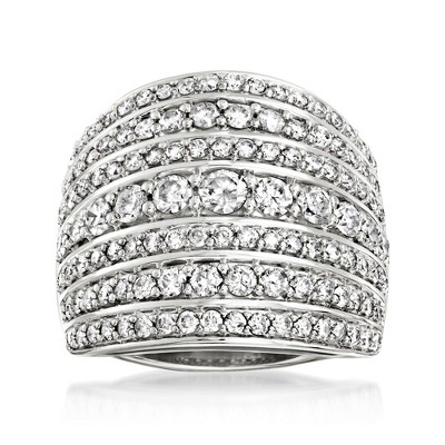Ross-Simons 2.00 ct. t.w. Diamond Multi-Row Ring in Sterling Silver