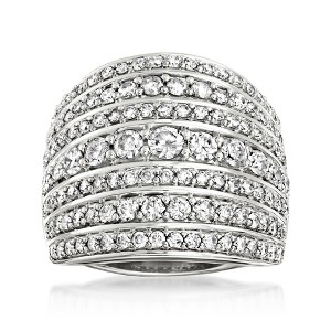 Ross-Simons 2.00 ct. t.w. Diamond Multi-Row Ring in Sterling Silver - 1 of 4