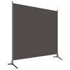 vidaXL Room Divider Anthracite 68.9"x70.9" Fabric - 2 of 4