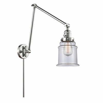 Canton - 1 Light Double Extension Swing Arm Wall Sconce In Industrial Style-30 Inches Tall and 6 Inches Wide