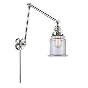 Canton - 1 Light Double Extension Swing Arm Wall Sconce In Industrial Style-30 Inches Tall and 6 Inches Wide - 1 of 1