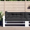vidaXL Chair Cushion 3 Pcs Water Repellent Outdoor Cushion Sofa Pad Fabric - Black - 2 of 4