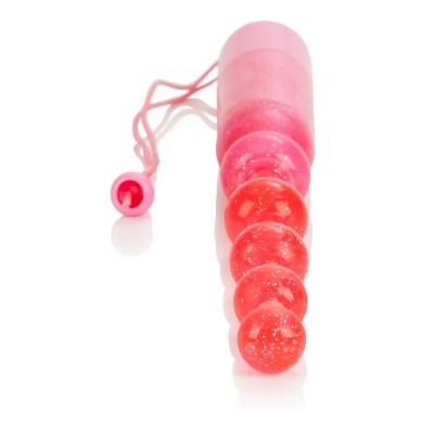 CalExotics Vibrating Pleasure Beads - Pink