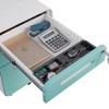 SEVOBAL Utility Storage Cabinet Mobile File Cabinet with Lock for Modern Office or Home Use, White and Green, 21"*18"*24" - 2 of 4