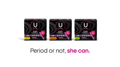 Buy U by Kotex Click Compact Tampons Super Plus Unscented at Well