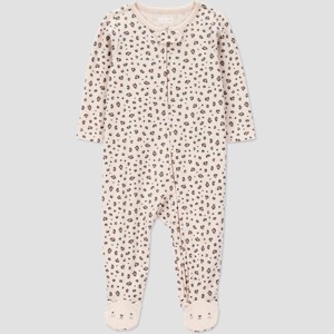 Carter's Just One You® Baby Girls' Cheetah Printed Sleep N' Play - Pink - 1 of 4