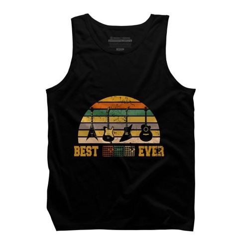 Men's Design By Humans Best Guitar Dad Ever Music Guitar Chord By BaoMinh Tank Top - image 1 of 2