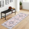 Vintage Area Rugs for Living Room, Machine Washable Soft Distressed Area Rug, Low Pile Non Slip Throw Floor Carpet - 2 of 4