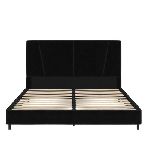 Realrooms Maverick Velvet Upholstered Platform Bed With Tufted ...