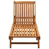 Sunlounger Natural Wood Solid Acacia WoodvidaXL - 2 of 4