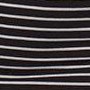 jet black with grey stripe