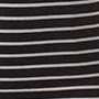 jet black with grey stripe