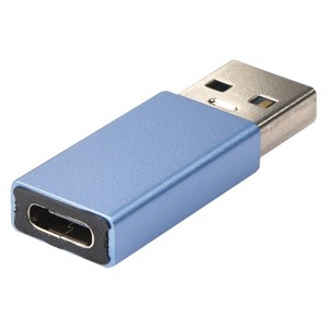 JENSEN® Charge and Sync USB-C® Female to USB Male Adapter in Blue - 1 of 4