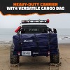 Mockins 60"x30"x6" Navy Hitch Cargo Rack with 30 Cu.Ft. Navy Waterproof Bag, License Plate Holder and Cargo Carrier Accessories - 4 of 4