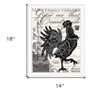 HomeRoots Faith Family Farm Rooster White Framed Wall Art - 3 of 4