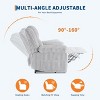 GustoWave Corduroy Manual Recliner Sofa with Pillow Top Arms, Thick Padding, Side Pocket, 400Lbs, Adjustable Recliner for Living Room - 4 of 4