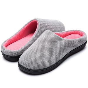 RockDove Women's Birdseye Knit Two-Tone Memory Foam Slipper - 1 of 4